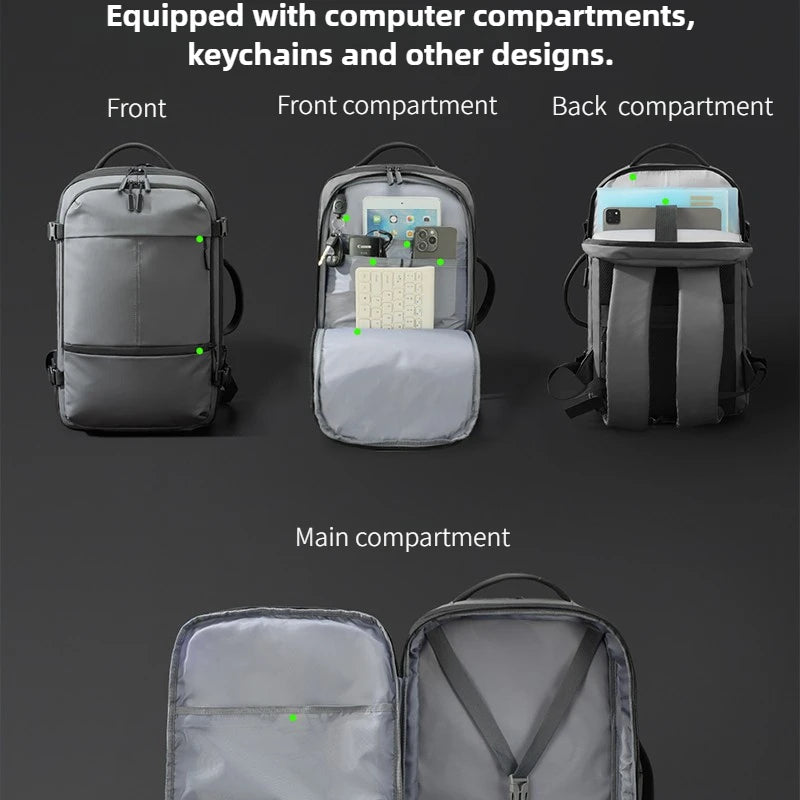 TANJIEZHE 30L Man Travel Backpacks Duffel Backpack Travel Luggage Travel Bag Laptop Bag USB Waterproof Backpacks