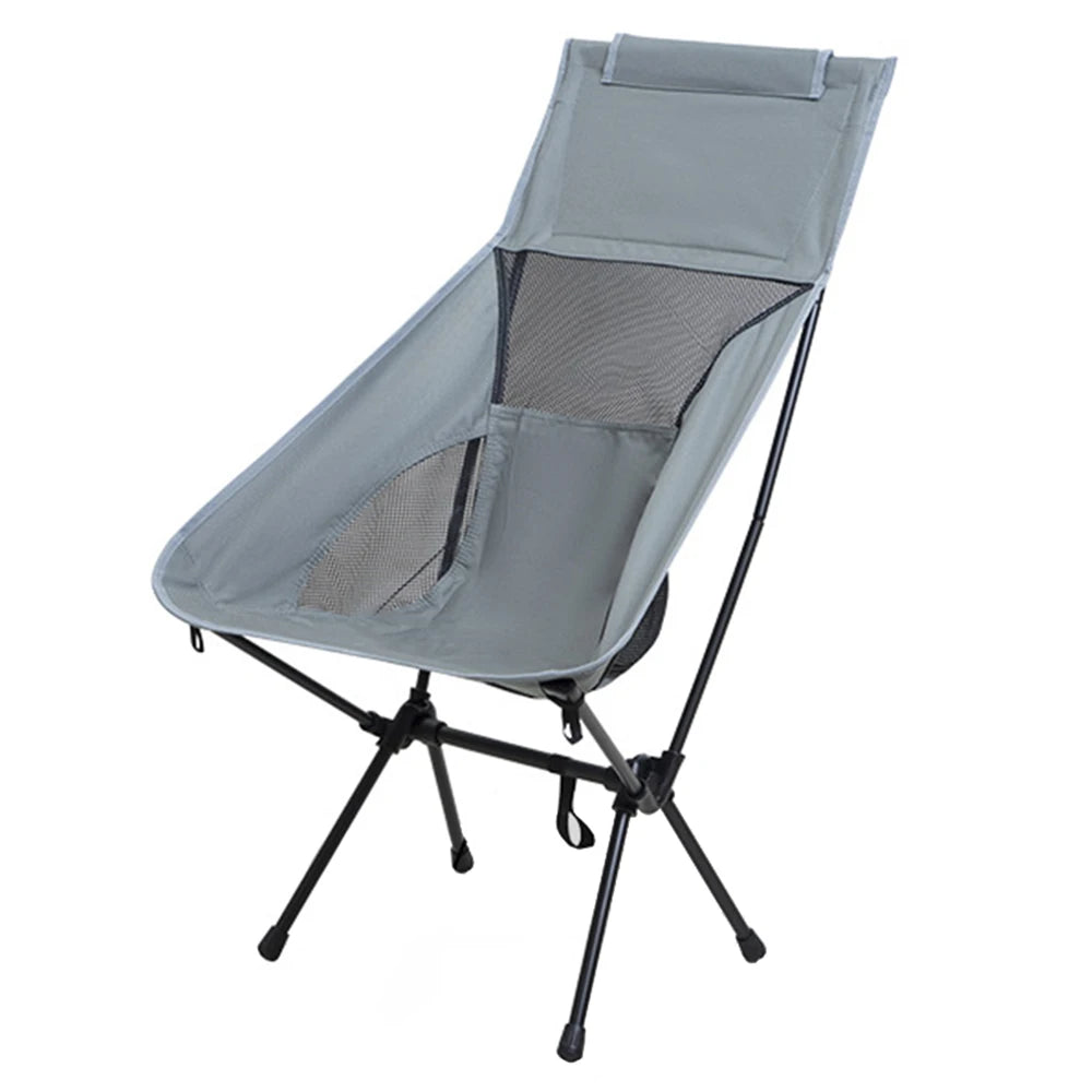 Portable High Back Camping Chair Lightweight Folding Camping Chairs with Carry Bag Backpacking Foldable Chair for Hiking Fishing