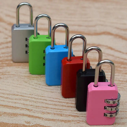 3 Dial Digit Password Lock Combination Suitcase Luggage Metal Code Password Locks Padlock Travel Safe Anti-Theft Cijfersloten