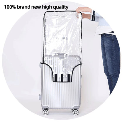 18-30Inch Clear Suitcase Cover Protector PVC Protective Suitcase Cover Wear-Resistant Outer Cover Transpare for Wheeled Suitcase
