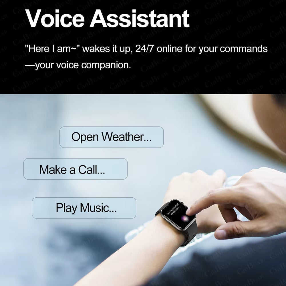 2025 New Smartwatch Men Android IOS Phone 1.9"HD Screen Bluetooth Call Heart Rate Monitoring Sports Waterproof Smart Watch Women