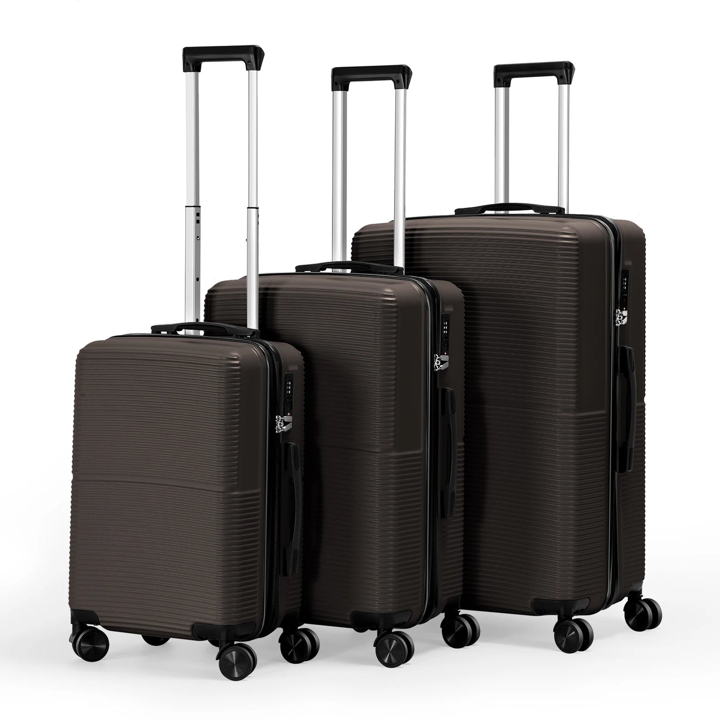 TSA Lock 3Pcs Luggage Set ABS Hardshell Travel Suitcase Luggage Bag with Silent Spinner Wheel 28 Inch Large Suitcase