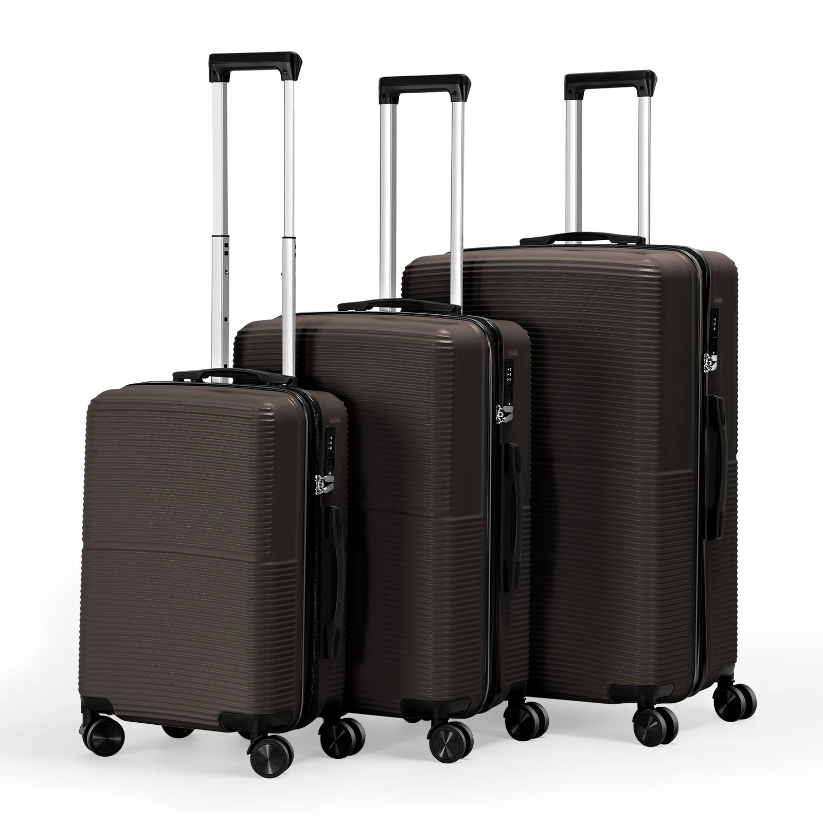 TSA Lock 3Pcs Luggage Set ABS Hardshell Travel Suitcase Luggage Bag with Silent Spinner Wheel 28 Inch Large Suitcase