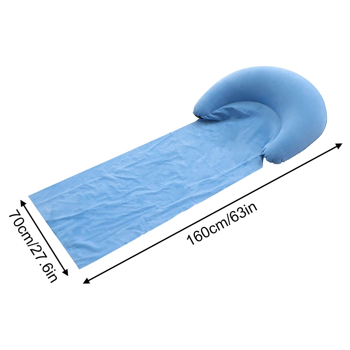 1Pcoutdoor Camping Foldable Inflatable Beach Mat, Compact, Convenient and Simple Camping Outdoor Mat, Suitable for Beach Parties