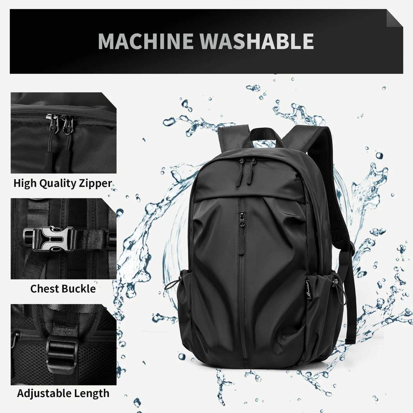 Mens Backpack Waterproof Notebook Backpacks Travel Vacuum Compression Laptop Backpacks High Quality Storage Business Bag New In