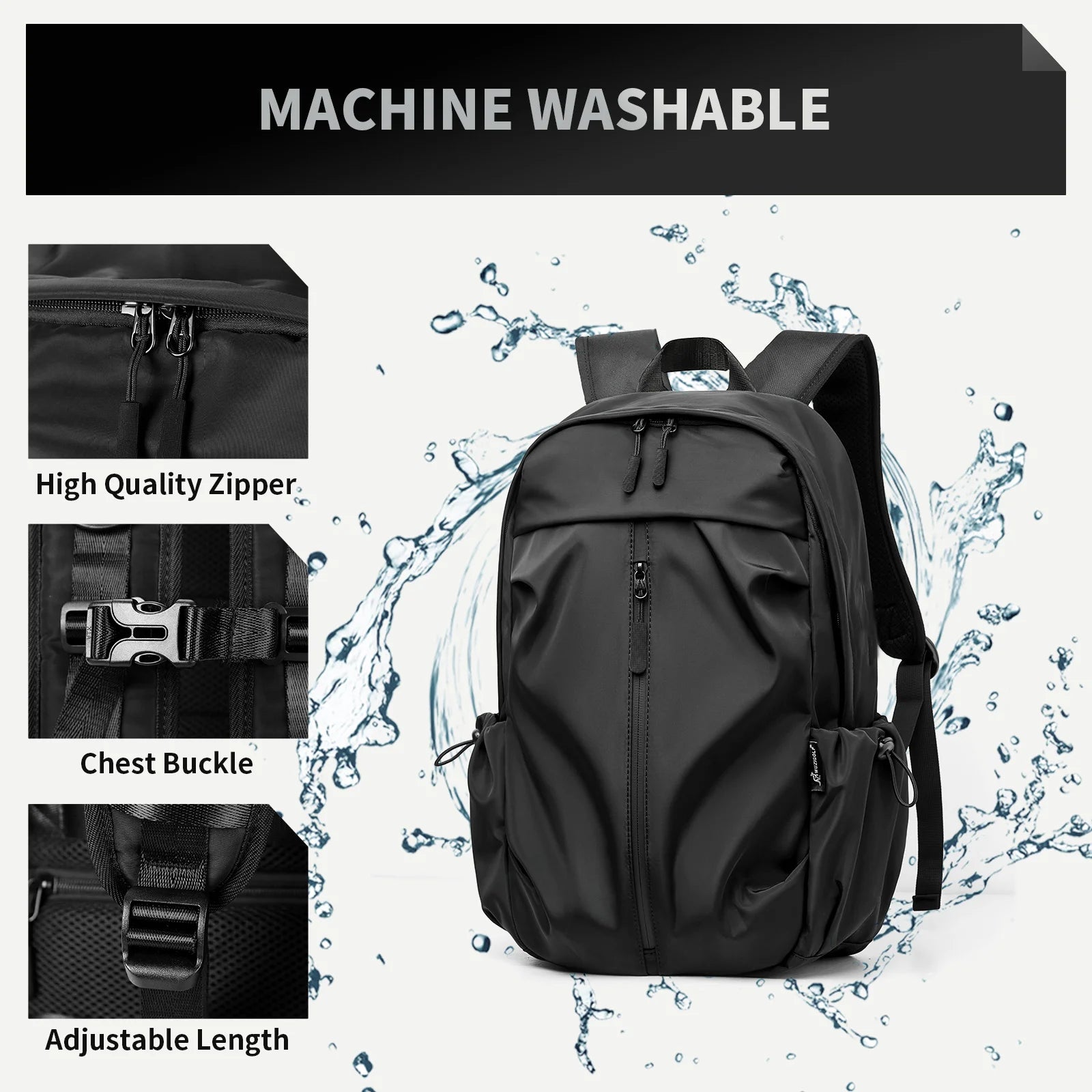 Mens Backpack Waterproof Notebook Backpacks Travel Vacuum Compression Laptop Backpacks High Quality Storage Business Bag New In