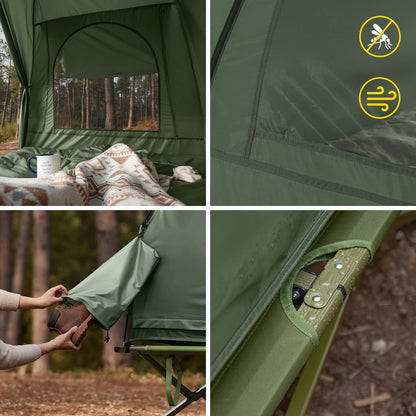 OGS32-L 4In1 Tent with Camping Bed Sleeping Bag Air Mattress and Accessories Camping Tent 2 People Camp Bed