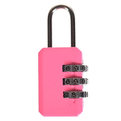 3 Dial Digit Password Lock Combination Suitcase Luggage Metal Code Password Locks Padlock Travel Safe Anti-Theft Cijfersloten