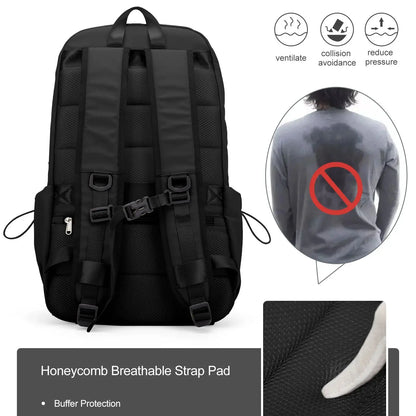 Mens Backpack Waterproof Notebook Backpacks Travel Vacuum Compression Laptop Backpacks High Quality Storage Business Bag New In