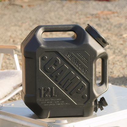12L Camping Water Jug Leak-Proof Water Storage Container Large Capacity Water Dispenser Carrier for Vehicle Car Camping