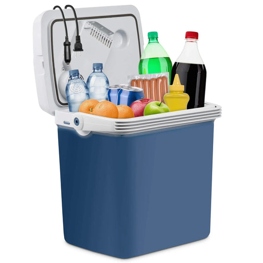 Electric Cooler & Warmer, 25 L Portable Thermoelectric 12 Volt Cooler with Handle