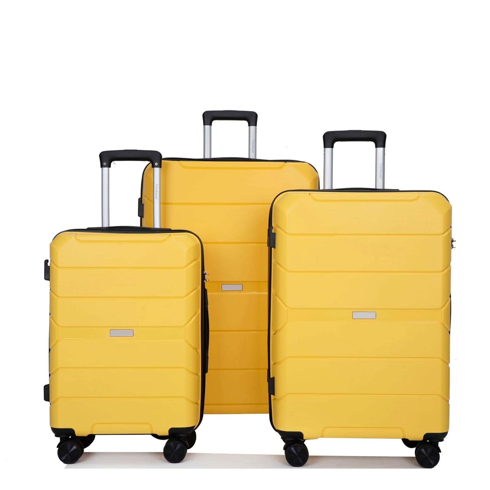 Hardshell Suitcase Spinner Wheels PP Luggage Sets Lightweight Suitcase with TSA Lock, 3-Piece Set (20/24/28)