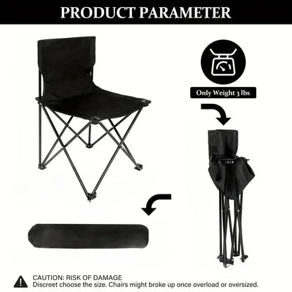 Outdoor Foldable Chair Camping Chair with Side Pocket Picnic Oxford Cloth Chairs Portable Beach Fishing Chairs Camping Chairs