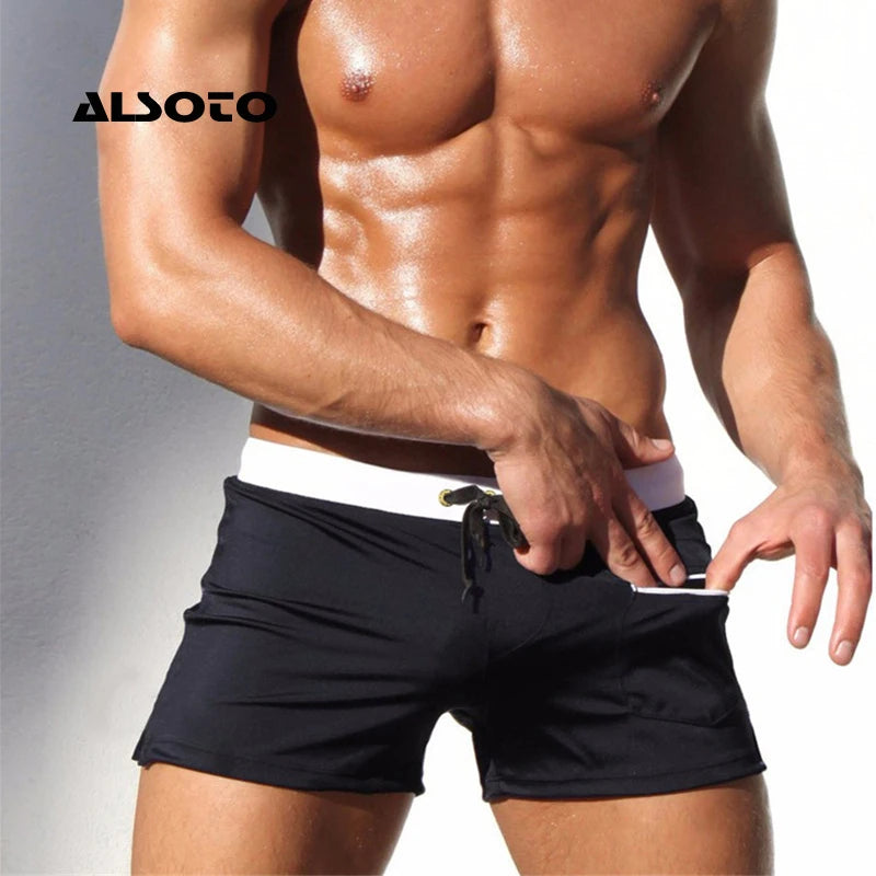 Sexy Swimsuit Swimwear Men Maillot De Bain Mens Swim Briefs Beach Shorts Swimming Trunks Zwembroek Heren Mayo Swimwear