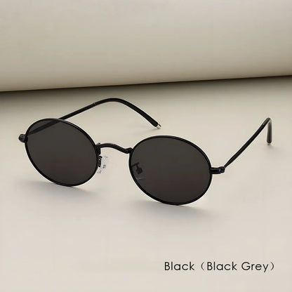 New 2025 Vintage Polarized Sunglasses Men Oval Retro UV400 Sun Glasses High Quality Alloy Eyewear Driving Fishing Sunglass