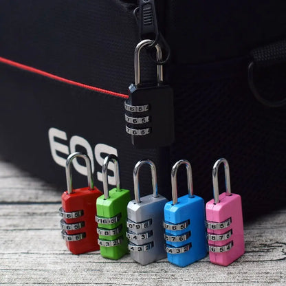 3 Dial Digit Password Lock Combination Suitcase Luggage Metal Code Password Locks Padlock Travel Safe Anti-Theft Cijfersloten