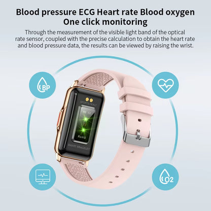 For Android IOS Smart Bracelet Women Smartwatch Men Heart Rate Blood Oxygen Waterproof Sport Smart Band Watch for Ladies +Gift