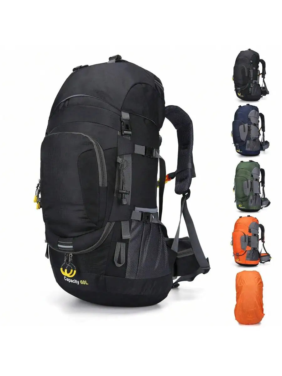 60L Waterproof Oxford Backpack for Hiking Camping Trekking Travel Outdoor