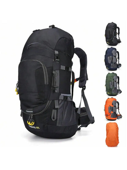 60L Waterproof Oxford Backpack for Hiking Camping Trekking Travel Outdoor