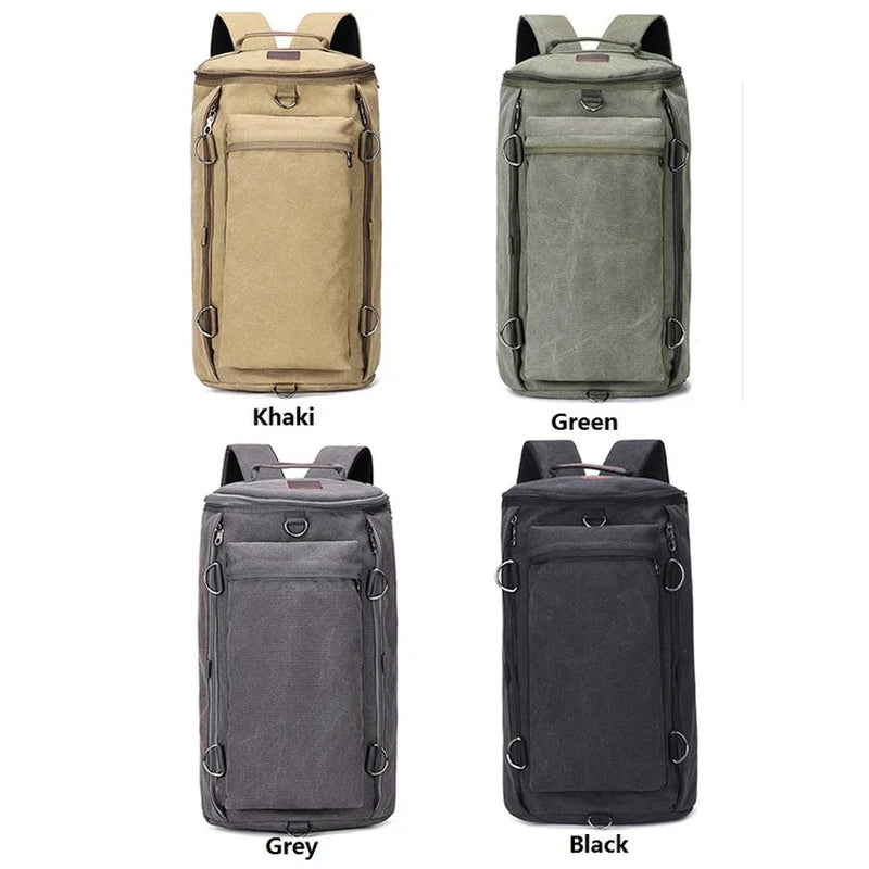 Preppy Style School Backpack Bookbag Laptop Computer Backpacks Travel Backpacks Outdoor Sports Cylinder Canvas Backpacks