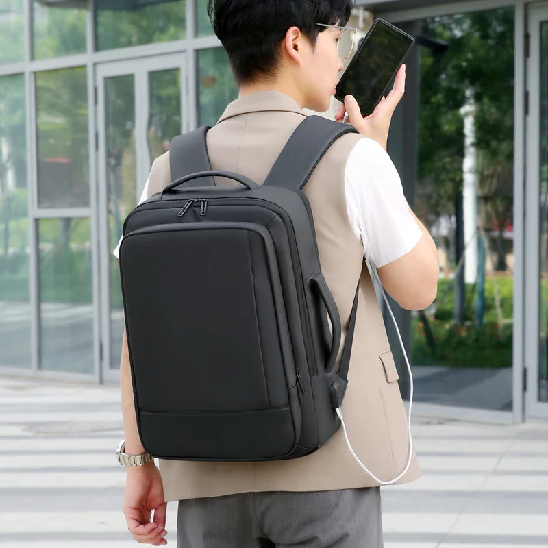 Men Travel Backpack Expand Oxford Big Capacity USB Charge Business Male Backpacks Computer Men Backpacks