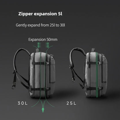 TANJIEZHE 30L Man Travel Backpacks Duffel Backpack Travel Luggage Travel Bag Laptop Bag USB Waterproof Backpacks