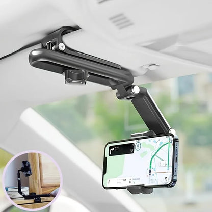 Universal Phone Holder 360° Rotating Sun Visor Multifunctional Phone Holder for Car Multifunctional Sun Visor Cell Phone Holder