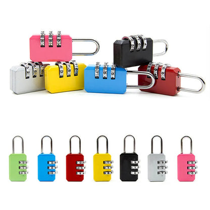 3 Dial Digit Password Lock Combination Suitcase Luggage Metal Code Password Locks Padlock Travel Safe Anti-Theft Cijfersloten