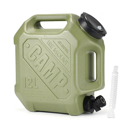 12L Camping Water Jug Leak-Proof Water Storage Container Large Capacity Water Dispenser Carrier for Vehicle Car Camping