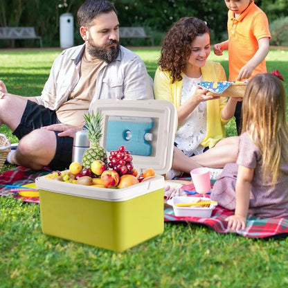 Outdoor Camping Cooler Box Portable Mini Fridge Bucket with Ice Pack Car Mobile Stall Fresh Keeping Container Ice Crystal Block